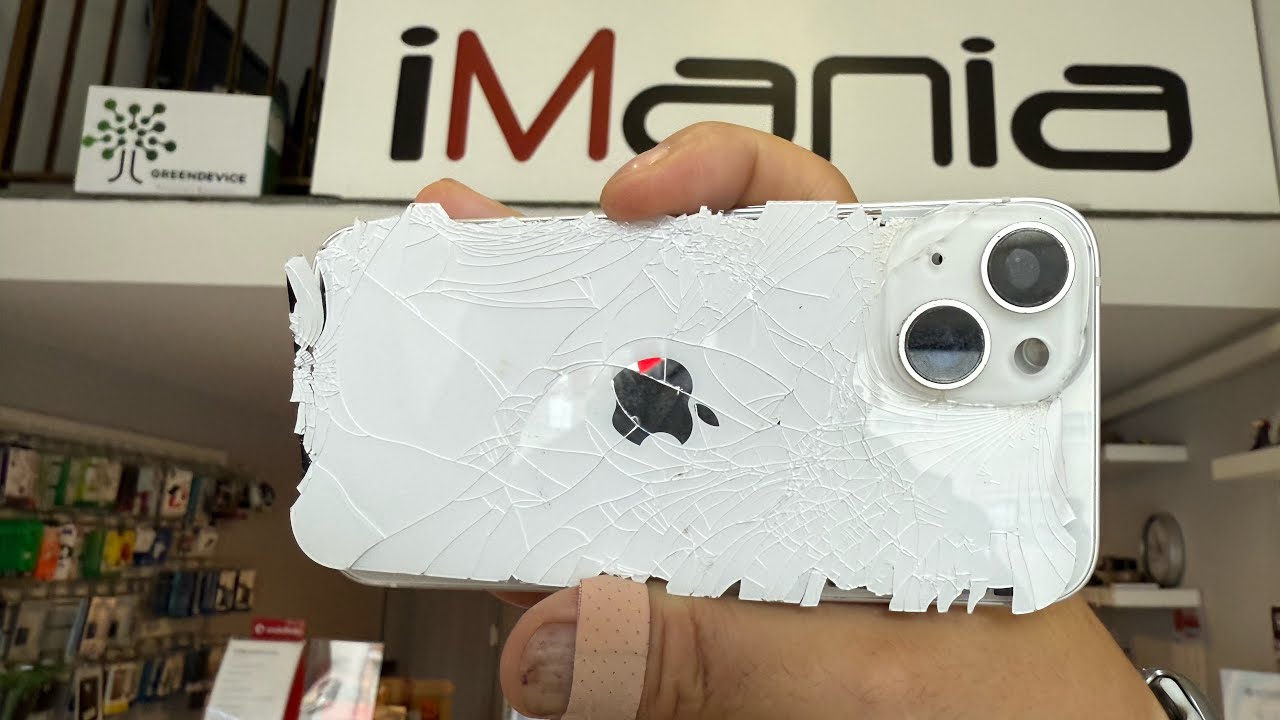 iPhone 14 sostituzione back cover (vetro scocca) con frame più facile iMania