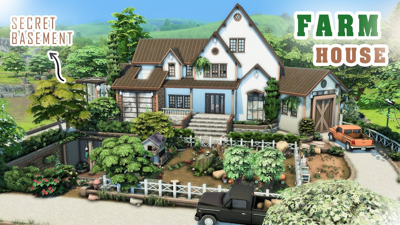 Family Farm 🐮 Dream Farmhouse | No CC | the Sims 4 Speed Build