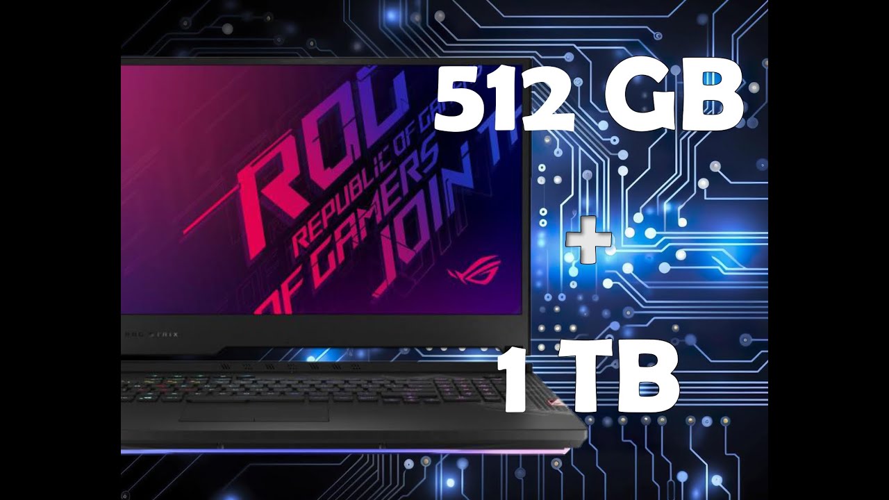 Como agregar almacenamiento SSD M2 a Laptop ROG Strix G512LW