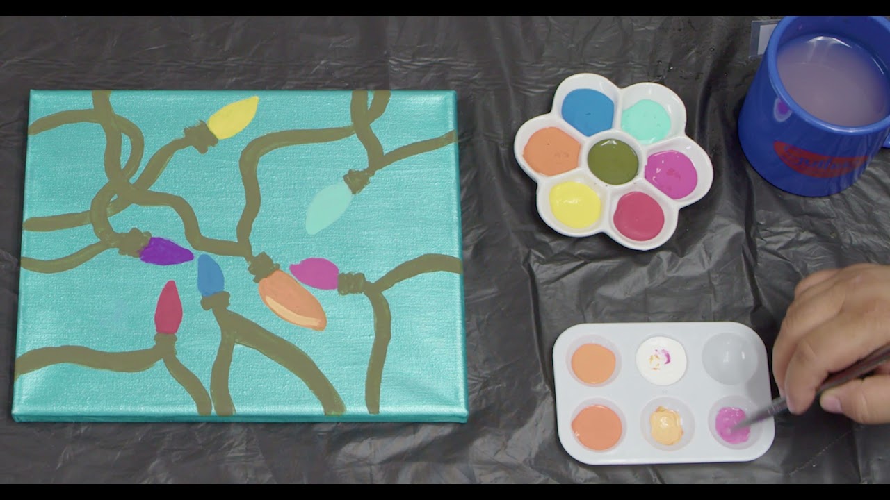 Jacks Christmas Lights Painting
