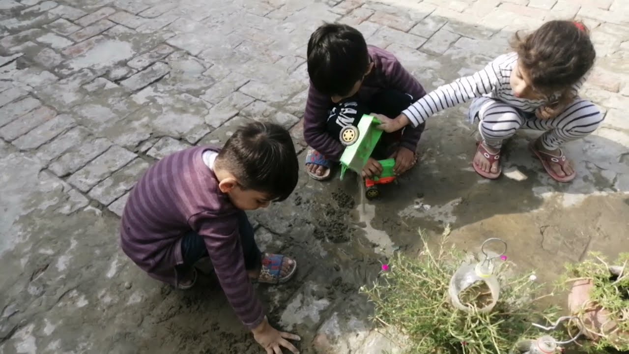 kids fun in village | kids playing in mud | My Fam Bam