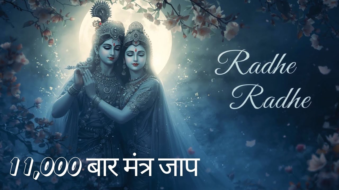 राधा राधा अखंड नाम जप 🙏 11,000 बार | मन को शांति देने वाला Radha Mantra