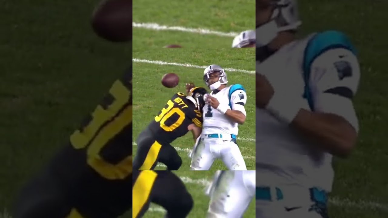 Tj Watt HUGE hit🥶 #shorts