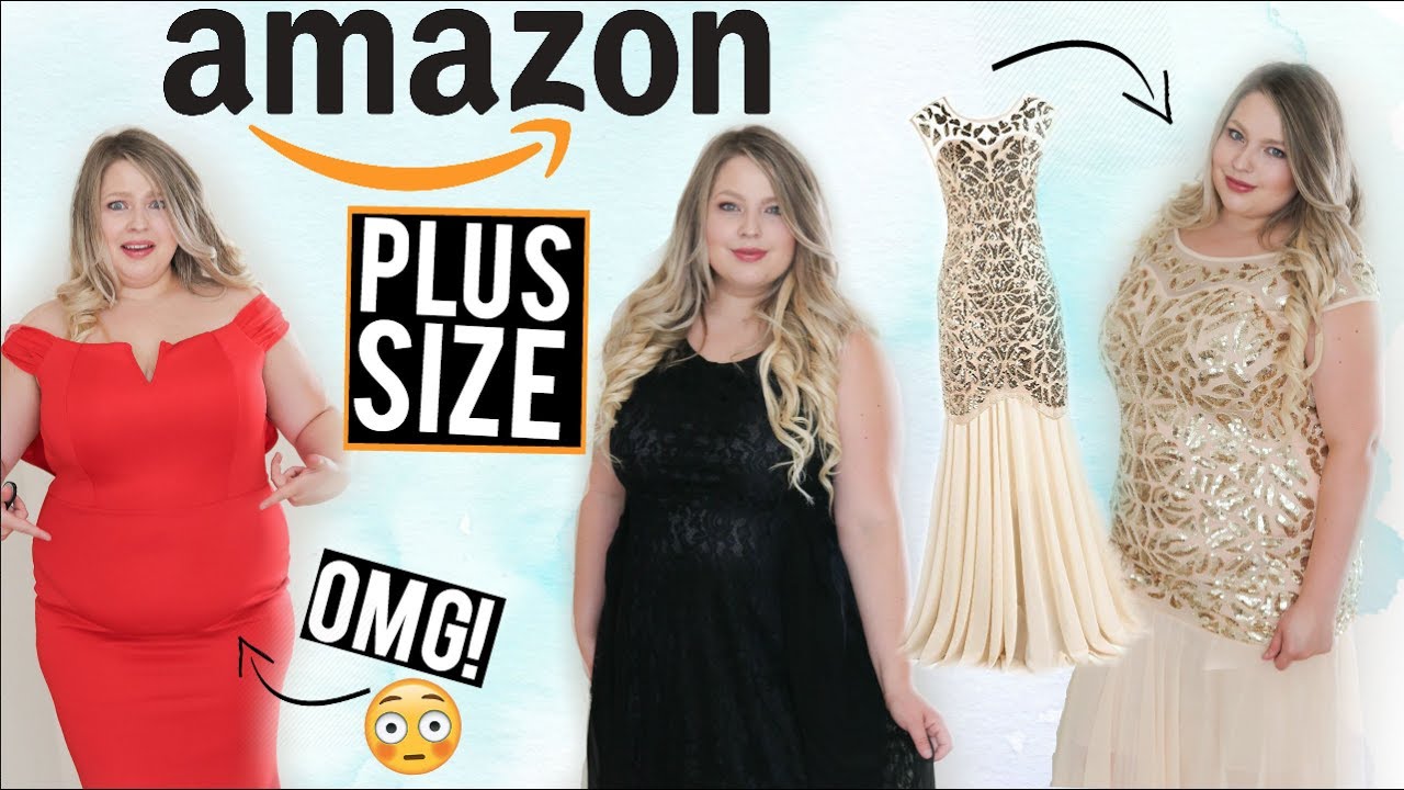 TRYING ON CHEAP FORMAL DRESSES FROM AMAZON! | Plus Size Try On