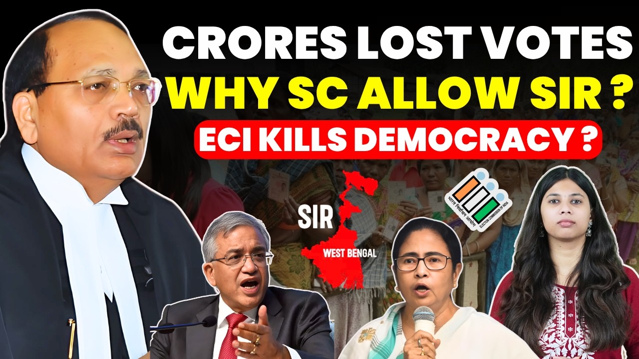 CRORES VOTERS LOST VOTING RIGHTS! WHY SC ALLOW SIR ? ECI KILLS DEMOCRACY ? #supremecourtofindia