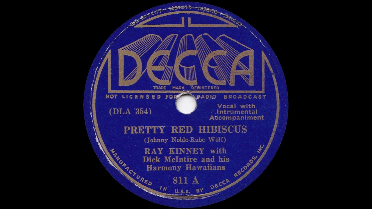 1936 Ray Kinney - Pretty Red Hibiscus