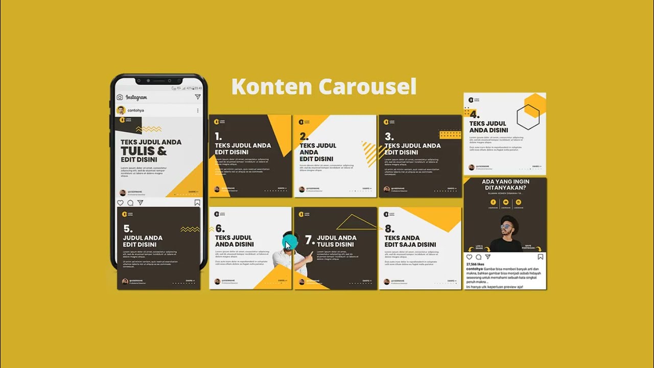 Cara Membuat Konten Carousel di Canva