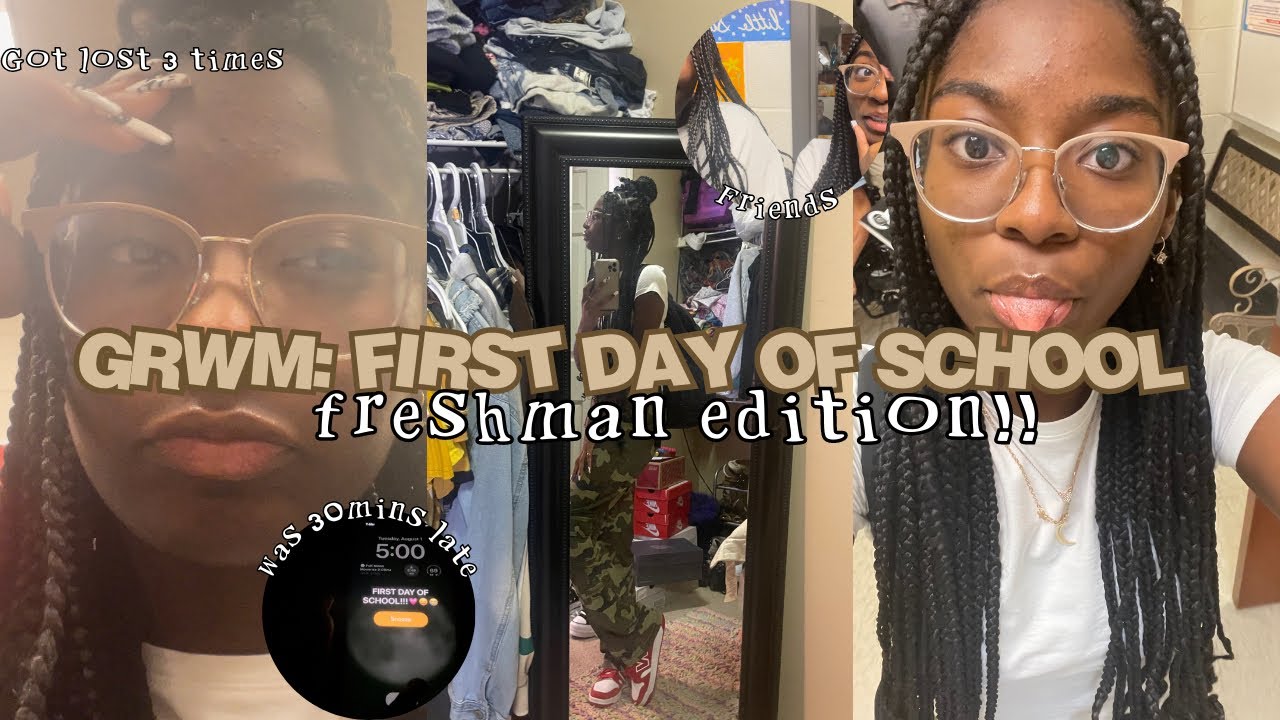 GRWM: FIRST DAY OF SCHOOL Freshmen edition!! | skin care | school vlog | and more!!