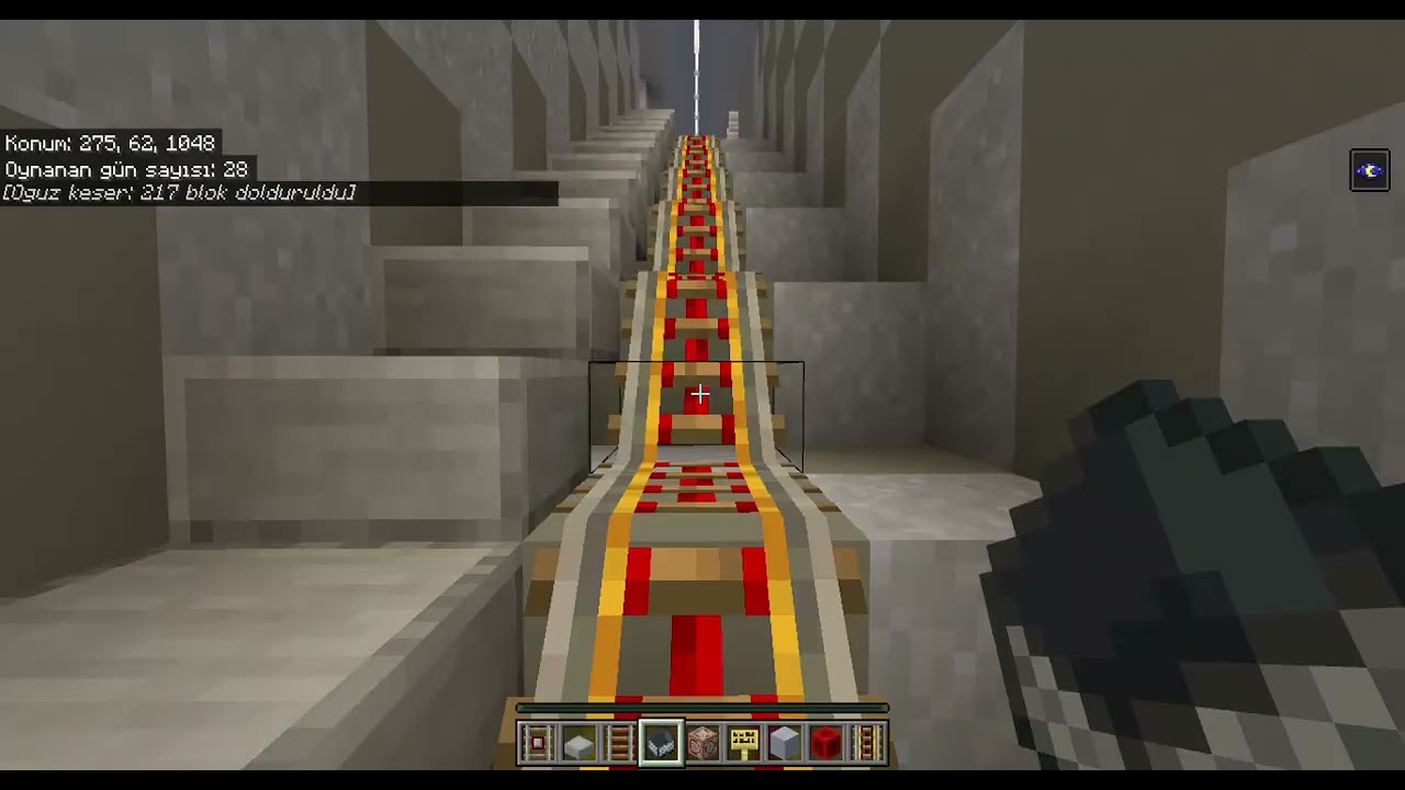 Minecraft M8 Metro - Bostancı-Parseller arasında seyehat