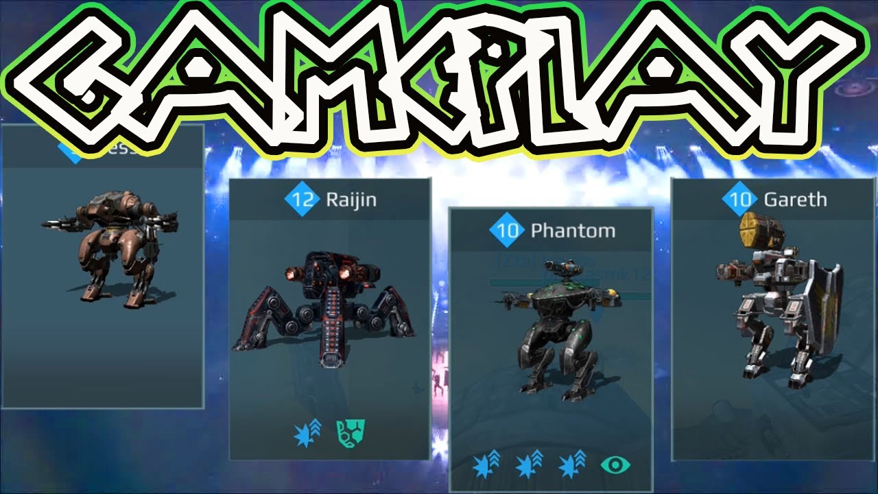 War Robots  Jesse Raijin Phantom Gareth Gameplay