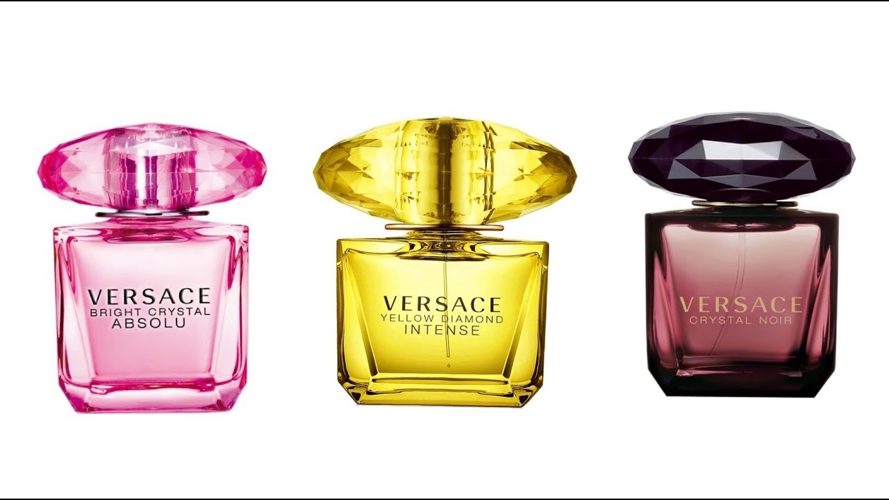 Три кристалла от VERSACE. Yellow Diamond Intense. Bright Crystal Absolu. Crystal Noir.