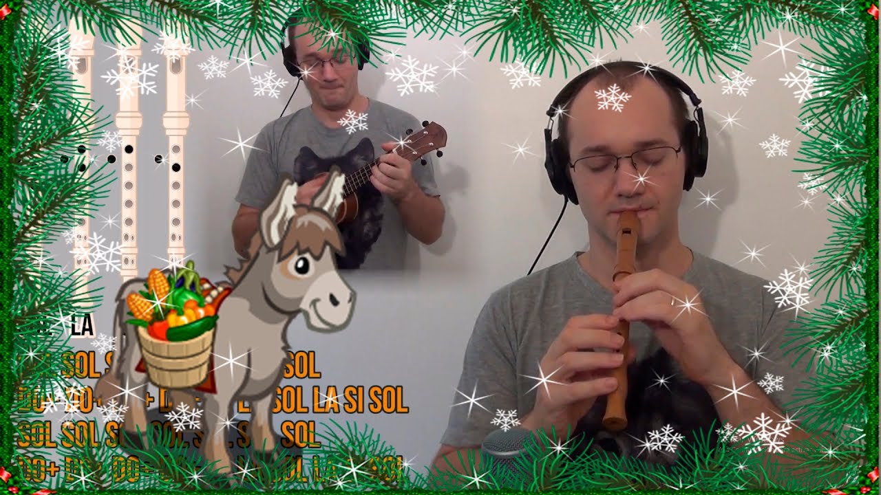 Mi Burrito Sabanero para Flauta Dulce - Cover & Tutorial con notas - Villancico (Canción Navideña)