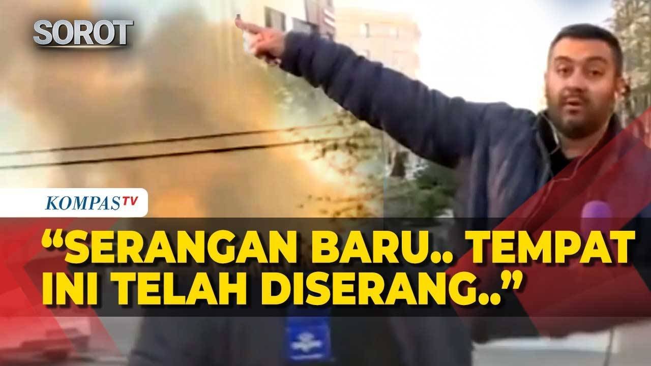 Mencekam! Rudal Israel Hantam Iran Saat Reporter Tengah Siaran Langsung di Teheran