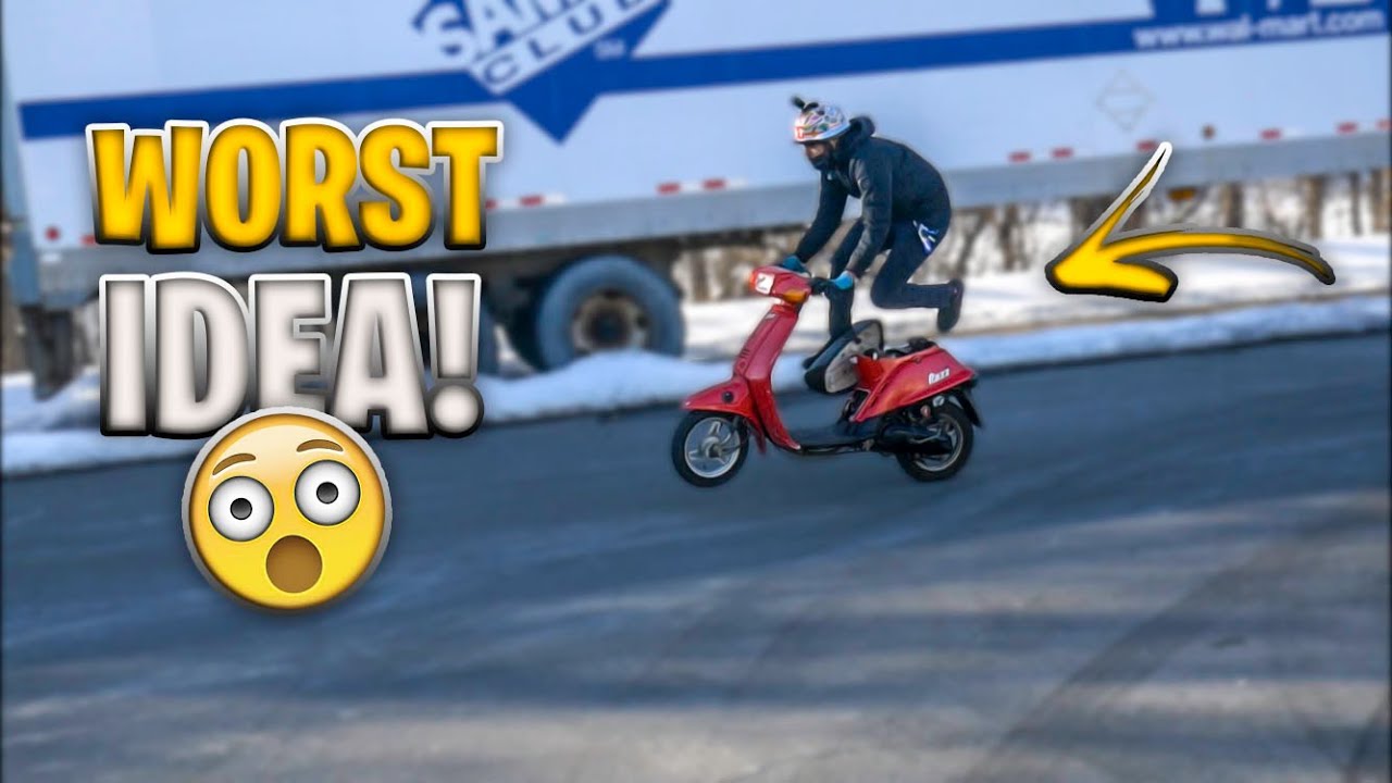 THIS WAS A BAD IDEA ON THE YAMAHA RIVA RAZZ! | JUSTDOITTRAY