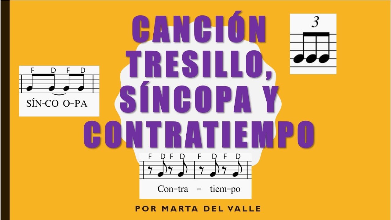 CANCIÓN PARA PRACTICAR TRESILLO, SÍNCOPA Y CONTRATIEMPO