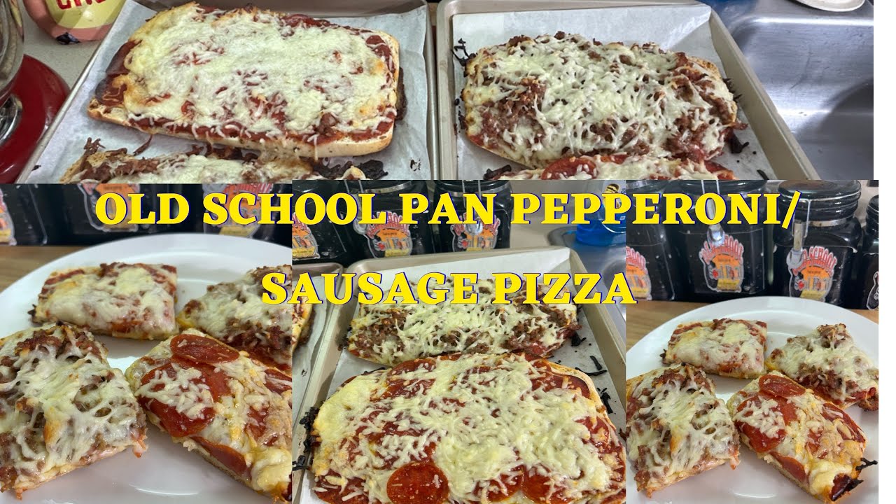 ОЛДСКУЮ ПИЦЦУ С ПЕППЕРОНИ И КОЛБАСОЙ 🍕