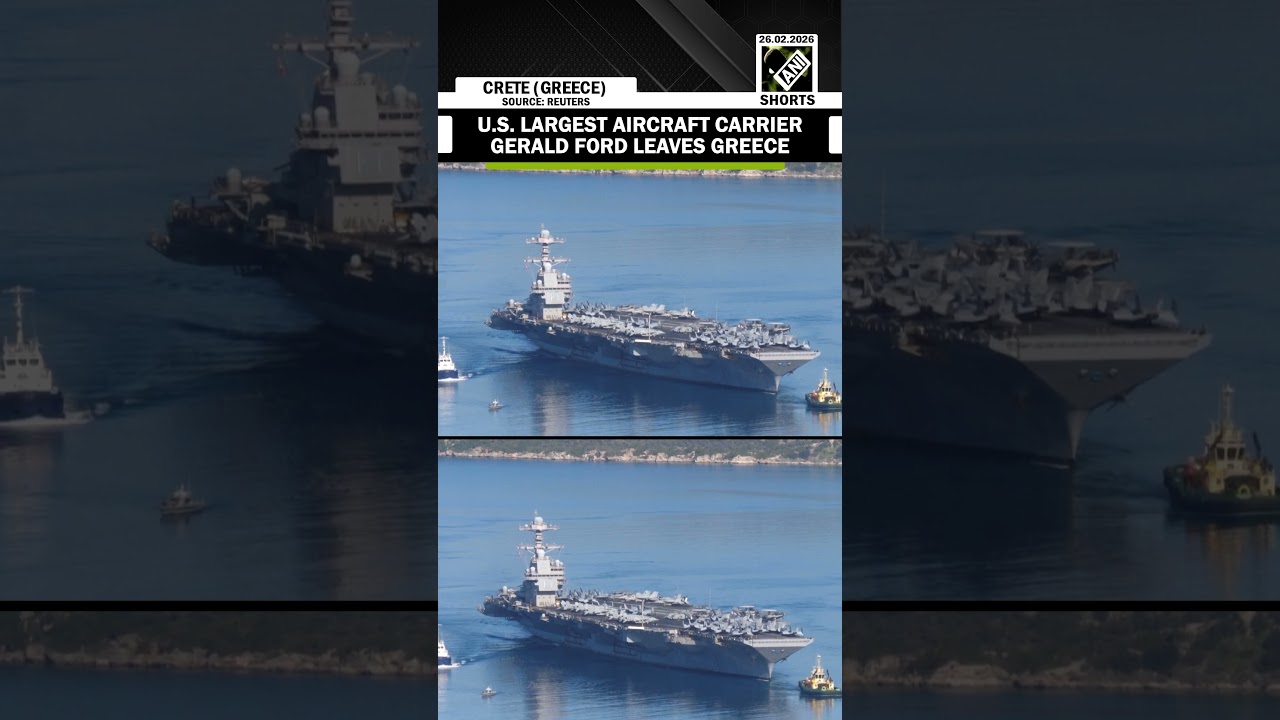 US largest aircraft carrier Gerald Ford leaves Greece amid tensions with Iran in Middle East