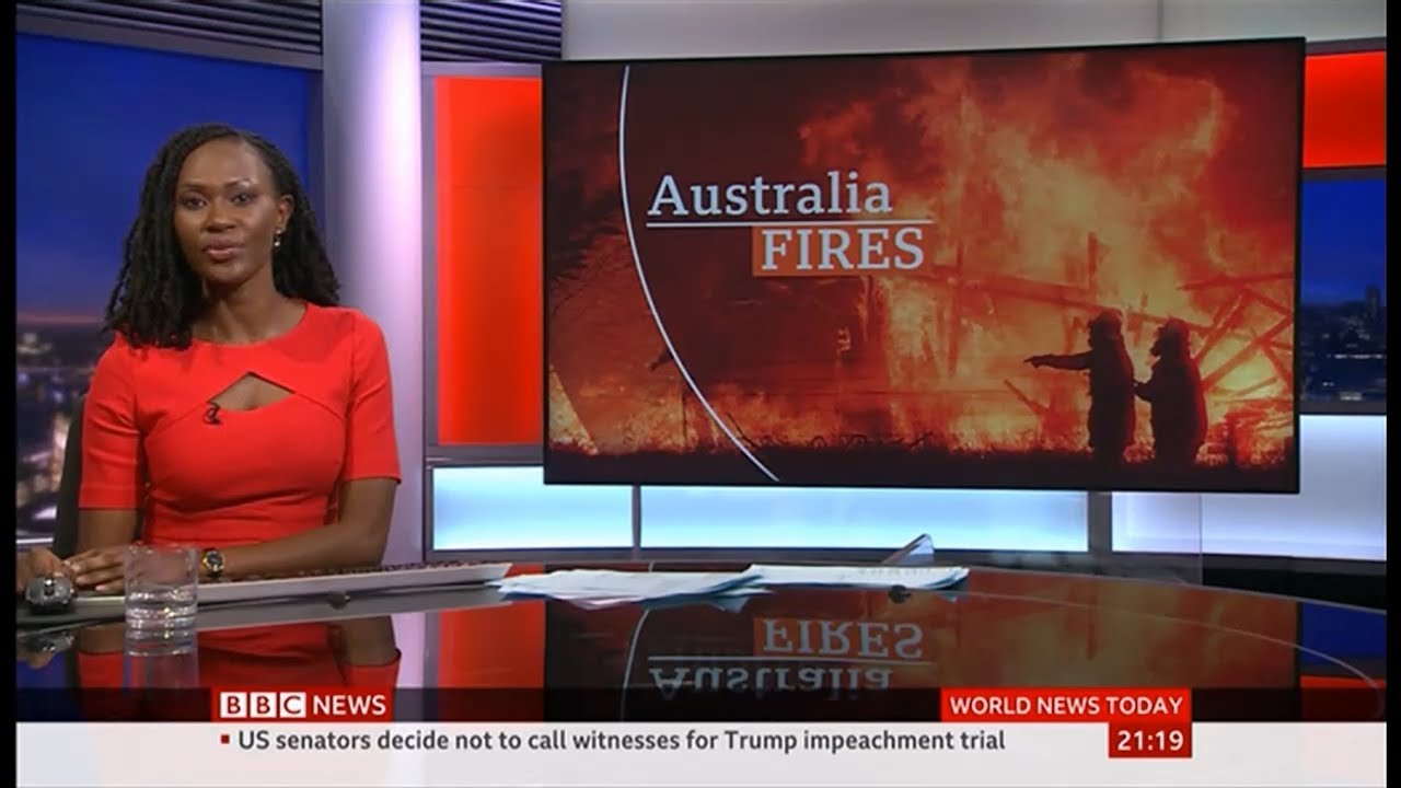 Weather Events 2020 - State of Emergency (bush fires) watching (Australia) - BBC - 1st February 2020