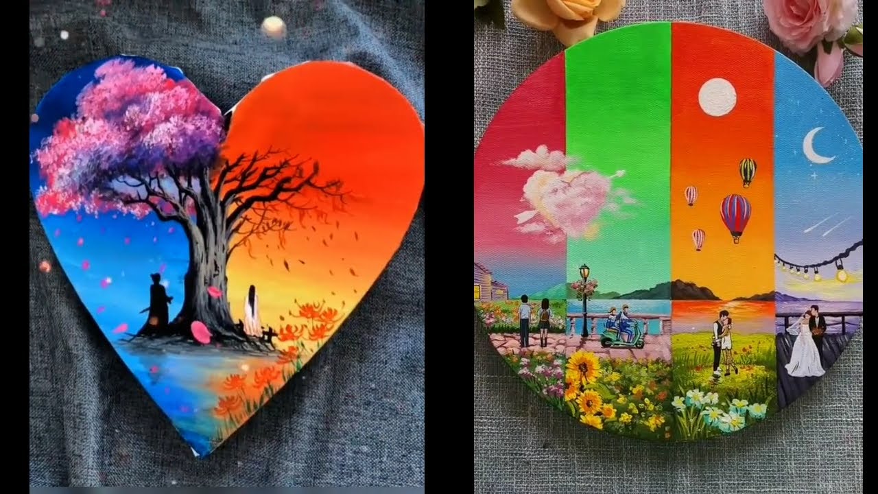 12 Easy Four Seasons Acrylic Painting Ideas For Beginners (Amazing Art)