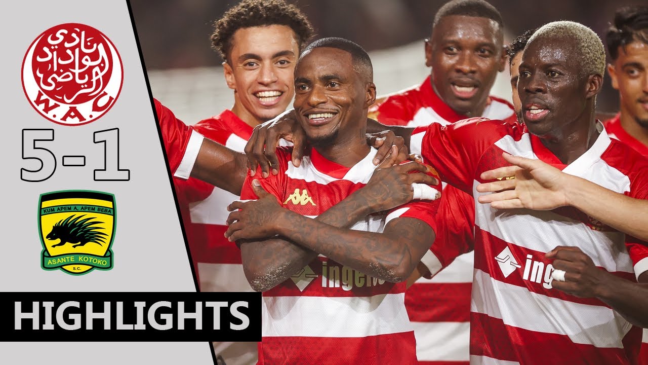 Wydad Casablanca Wac vs Asante Kotoko 5-1 Thembinkosi Lorch Highlights & Goals Match 2025