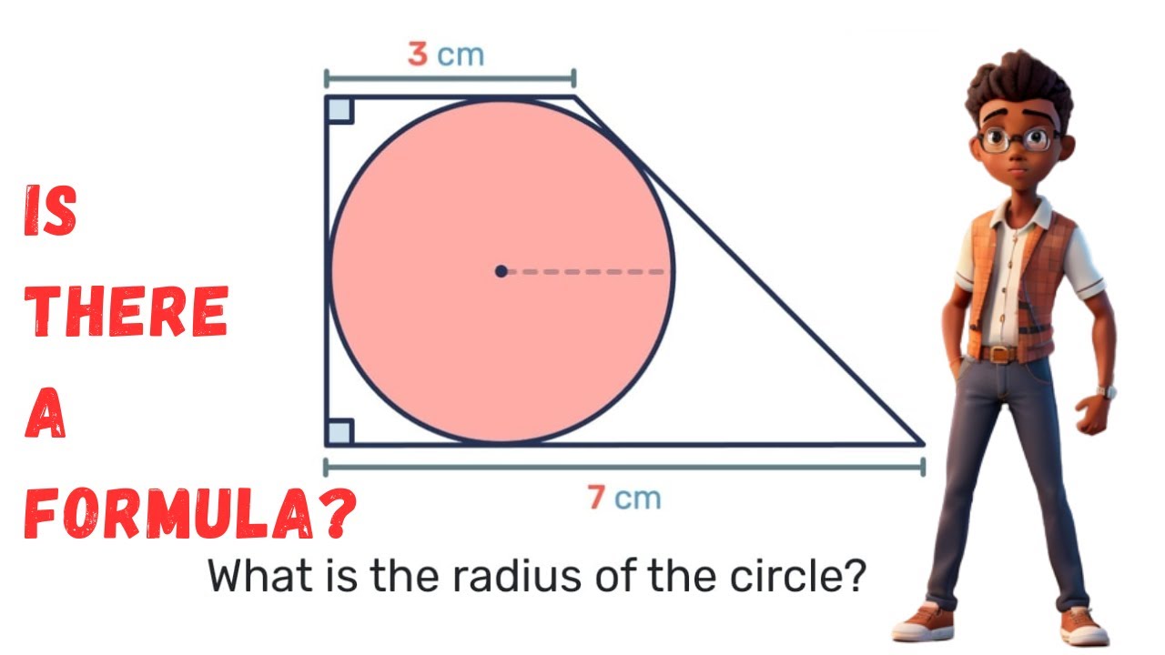How to Find the Radius of a Circle inside of a Trapezoid