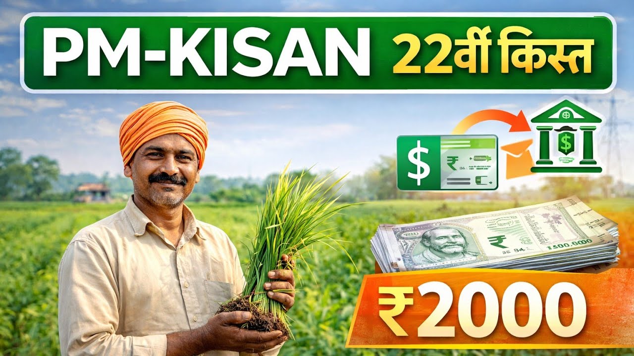 PM Kisan 22vi Installment 2026 Update | Kab Aayegi ₹2000 | e-KYC Jaruri