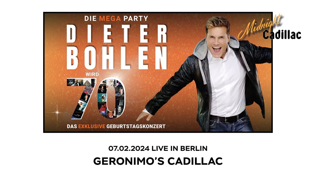 DIETER BOHLEN Geronimo's Cadillac - Live in Berlin (07.02.2024)