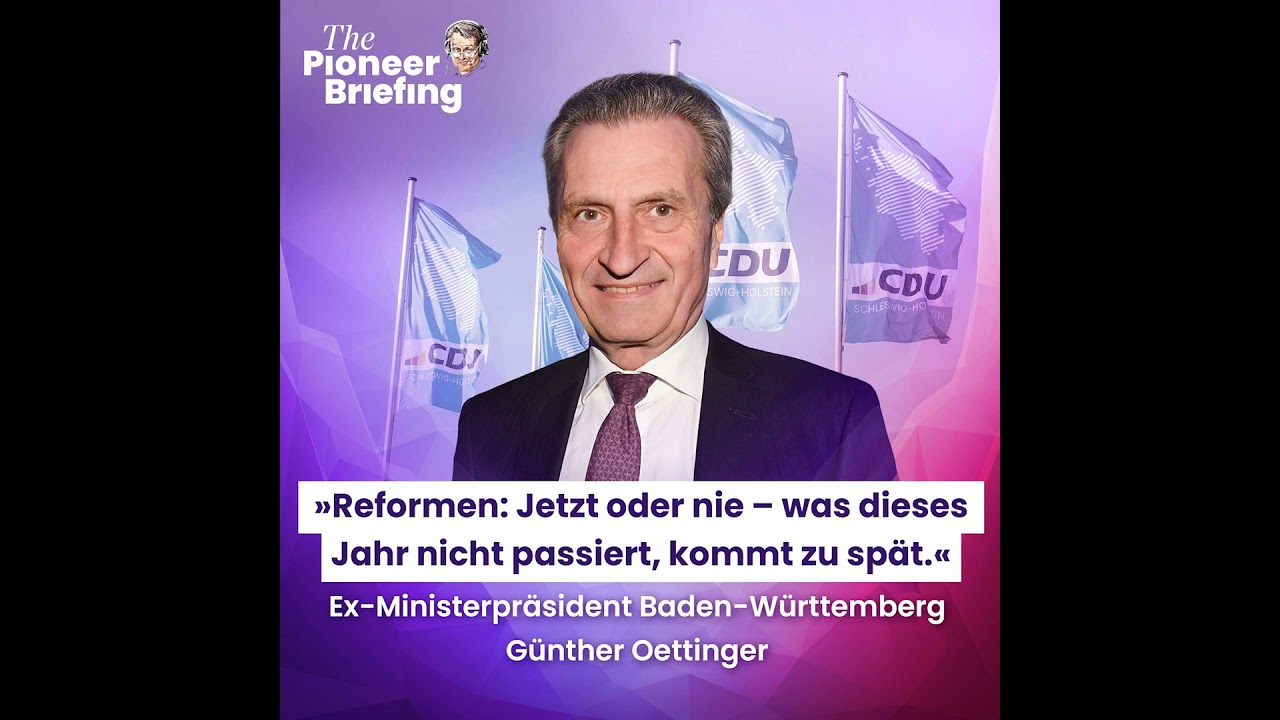 Günther Oettinger über die CDU | Schönrederei nach der Wahl | Ölpreisschock