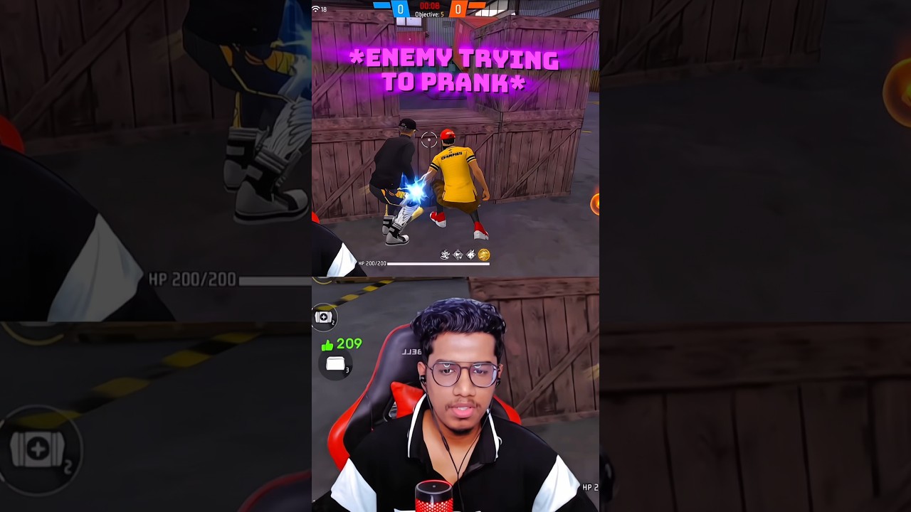 Enemy Pranking Me 😈 In Lone Wolf #freefire #freefiremax #shorts