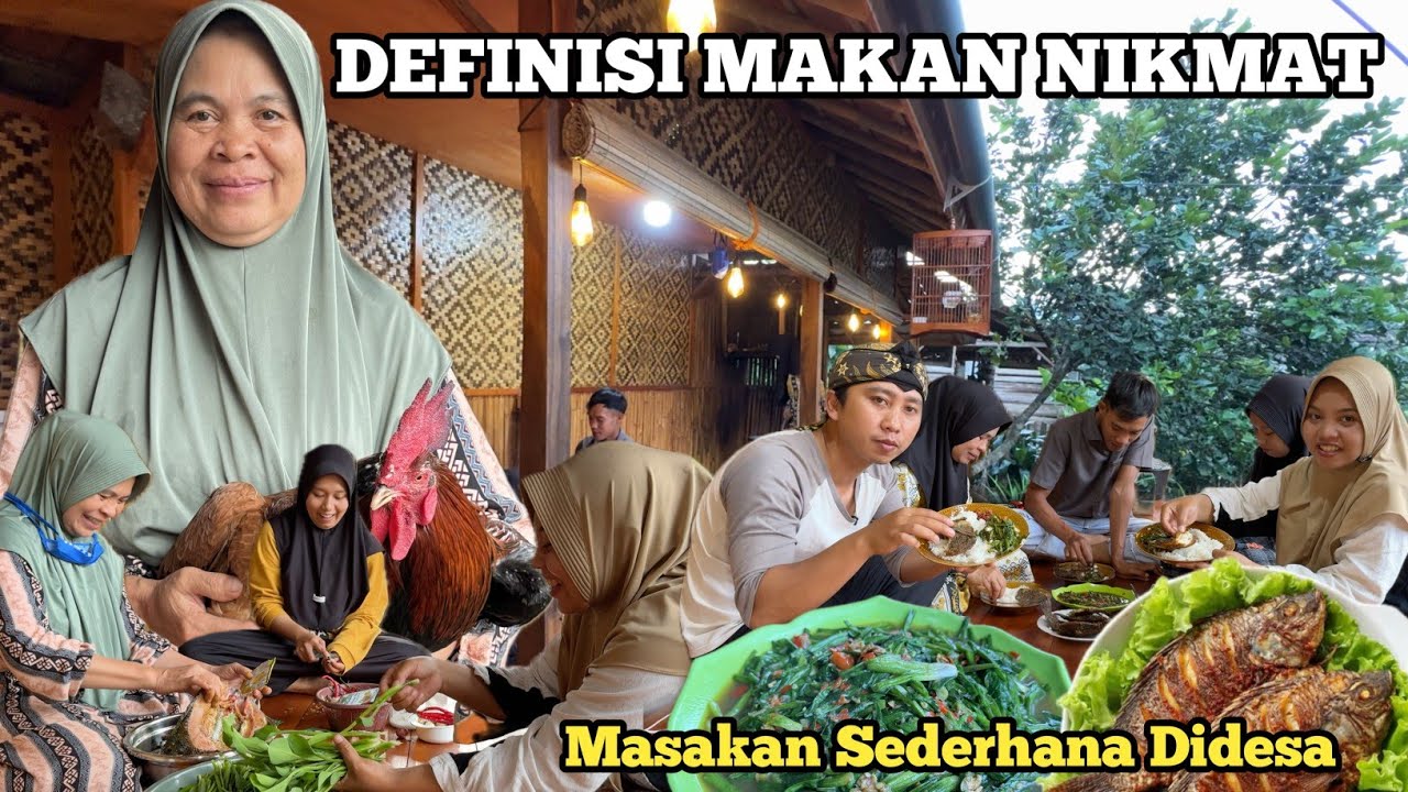 MASAKAN SEDERHANA DIDESA‼️Tumis Genjer, Goreng Ikan Nila Digoel Sambal PEDO EUY Nikmat Sekali