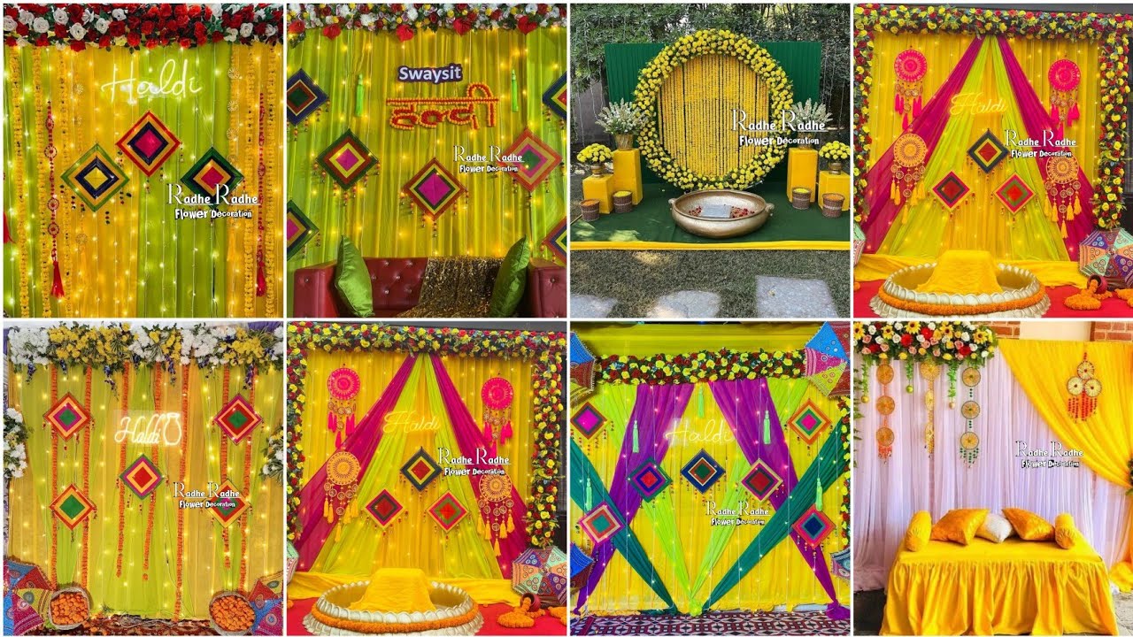 Haldi Special Decoration || New Haldi Mehandi Setup || हल्दी डेकोरेशन सेटअप