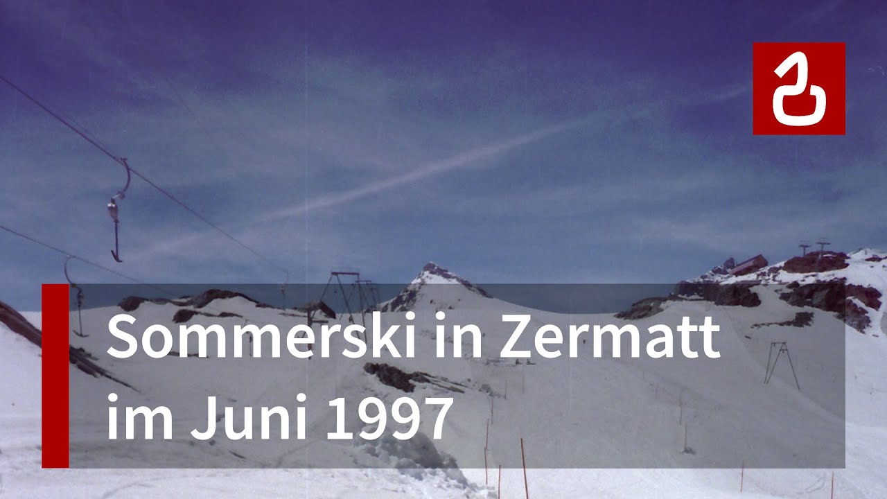 Sommerski in Zermatt am Trockenen Steg - Klein Matterhorn im Juni 1997