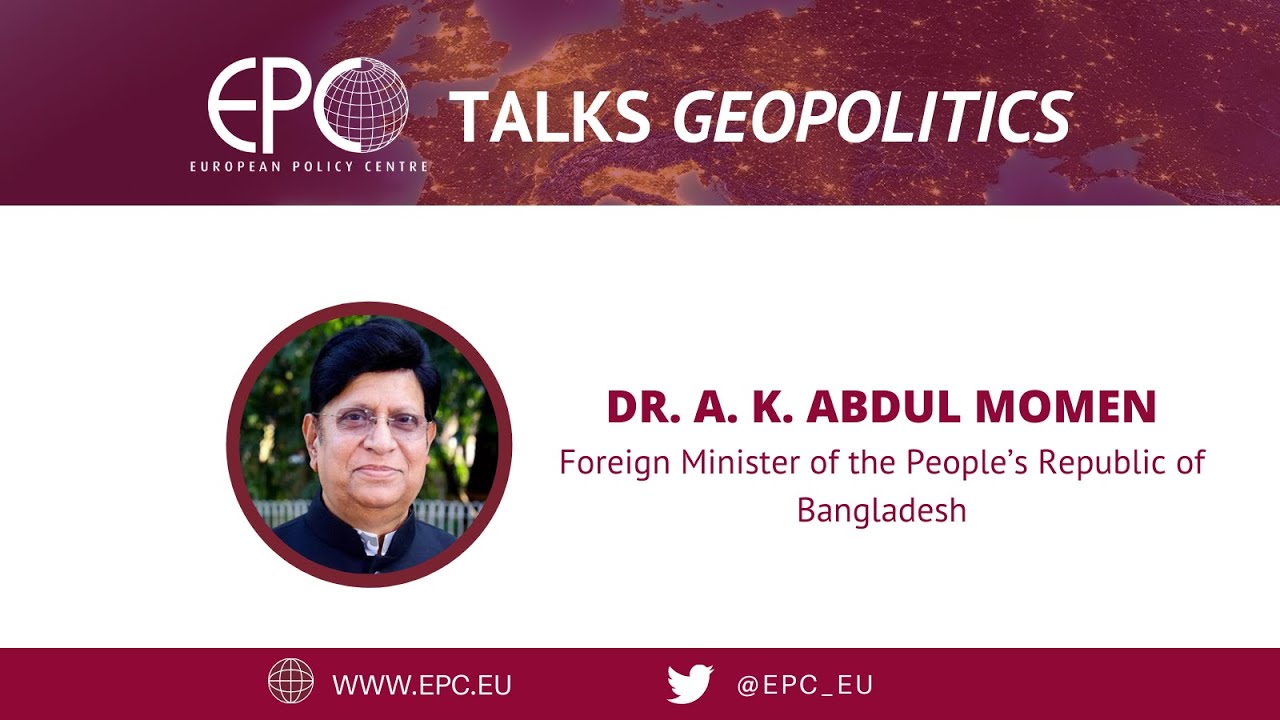 EPC talks Geopolitics with Dr. A. K. Abdul Momen