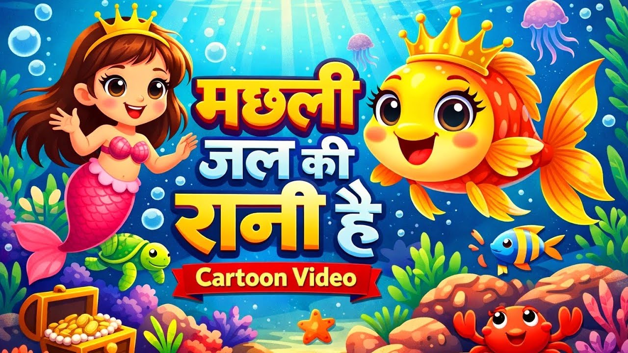 🐠 मछली जल की रानी है | Bachchon Ki Pyari Kahani | Hindi Cartoon Story for Kids