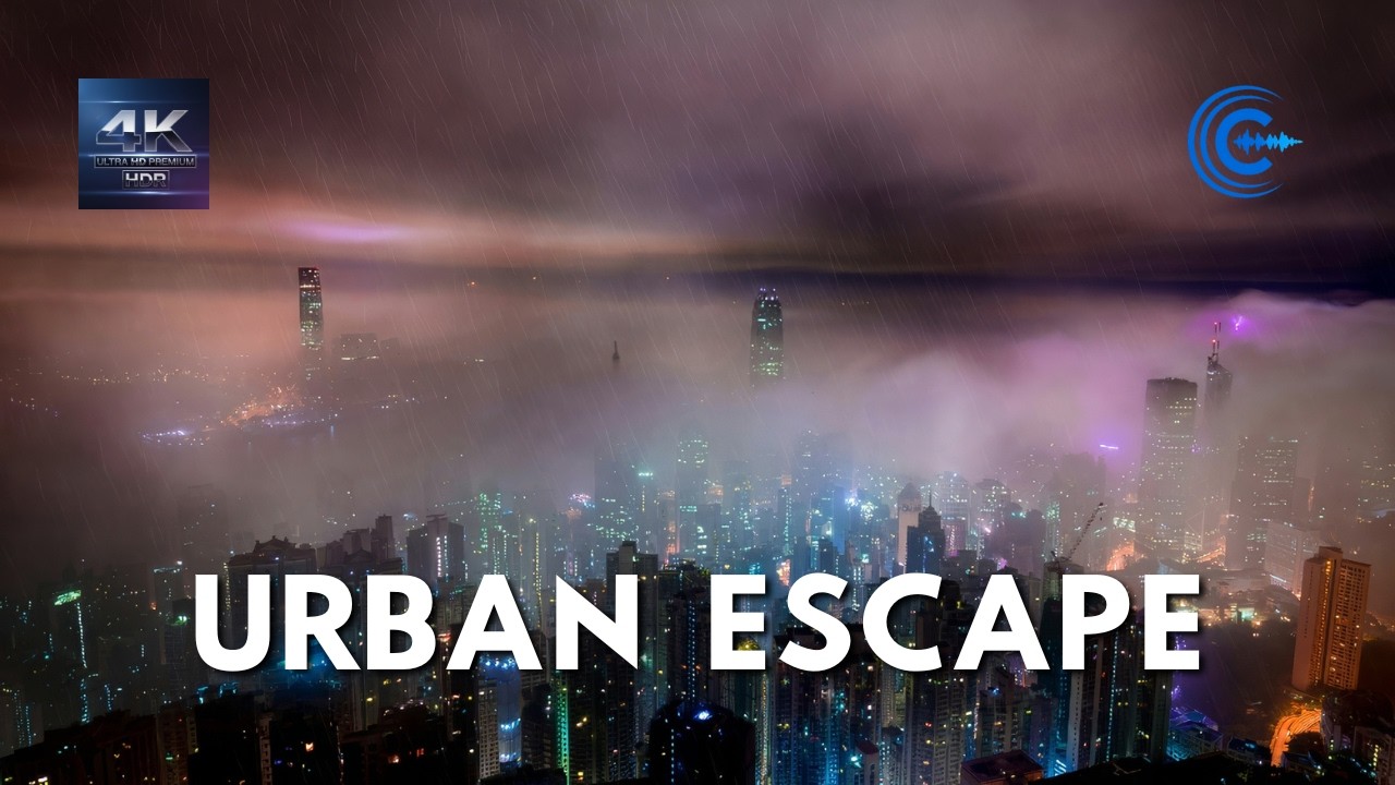 Neon City Rain - Pure White Noise for Deep Sleep & Study