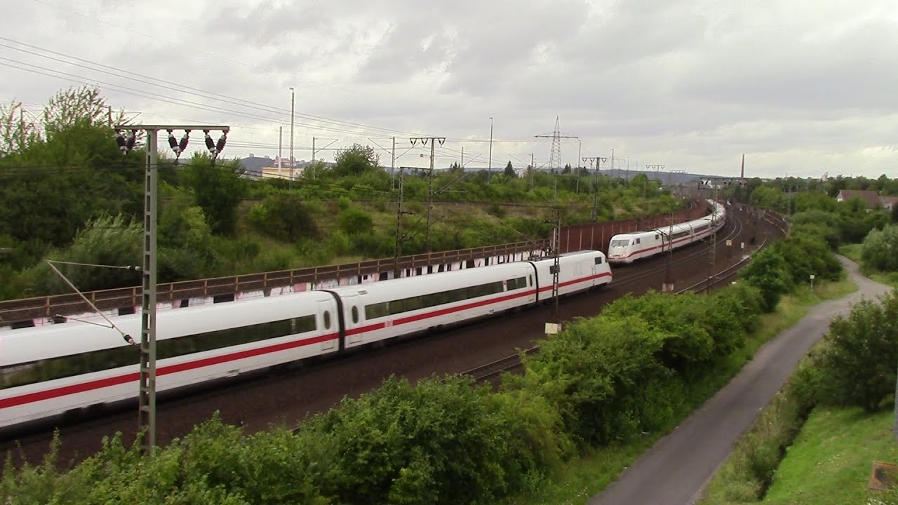 Trainspotting in Fulda: viele Br 120 mit IC´s (u. a. in Sandwich-Traktion), ICE´s und Güterzüge