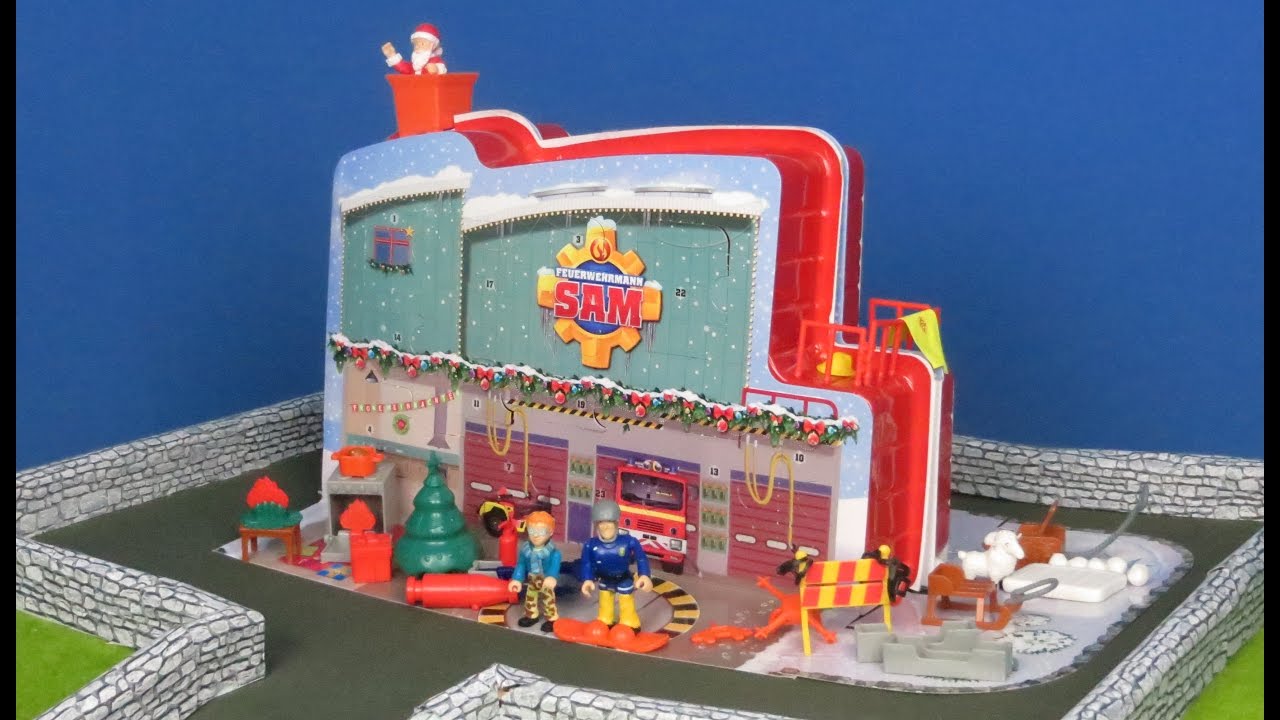 Feuerwehrmann Sam Spielzeuge für Kinder deutsch: Feuerwache Adventskalender für Weihnachten