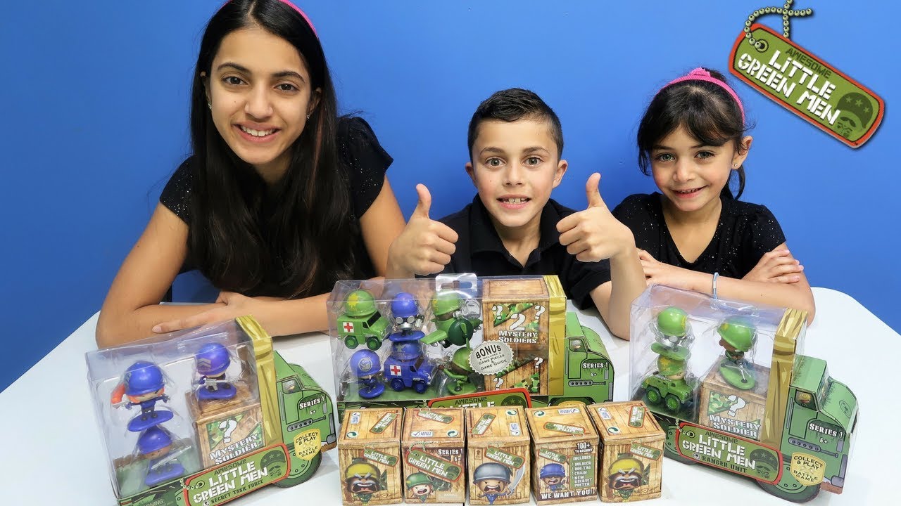 Awesome Little Green Men Series 1 unboxing review and gameplay   HZHtube Kids Fun