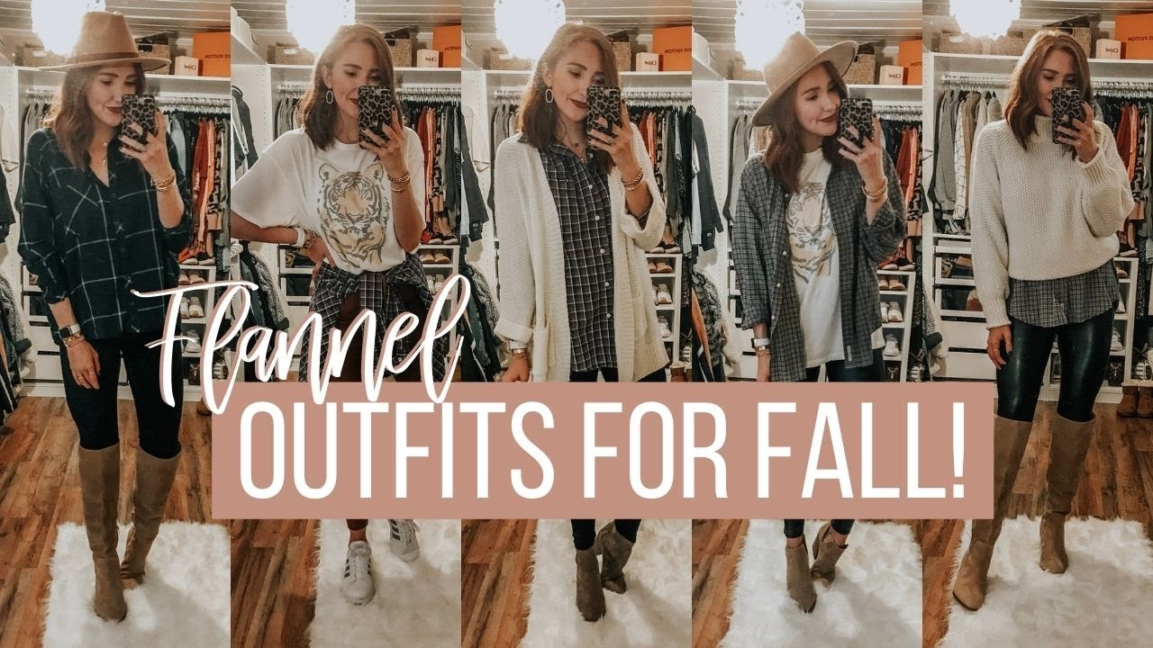 9 FALL OUTFITS! How to Style Flannel! | Moriah Robinson