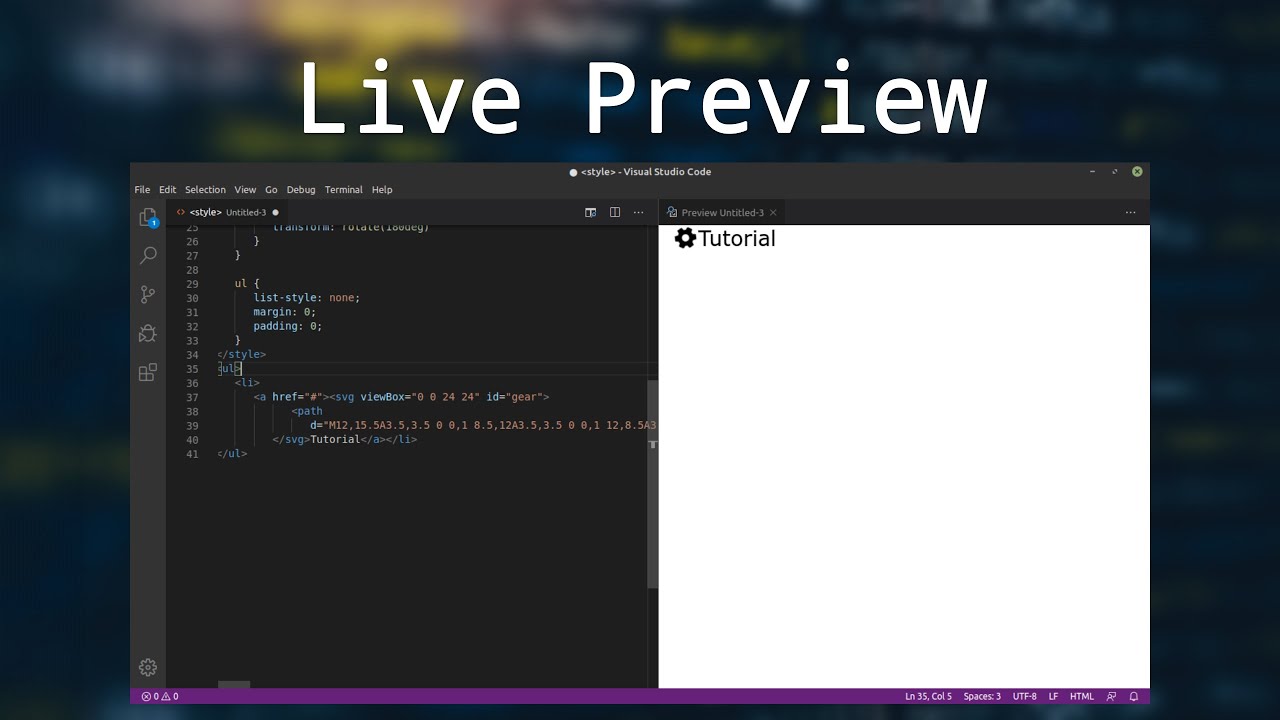 Cara Live Preview HTML di Visual Studio Code (VSCODE)