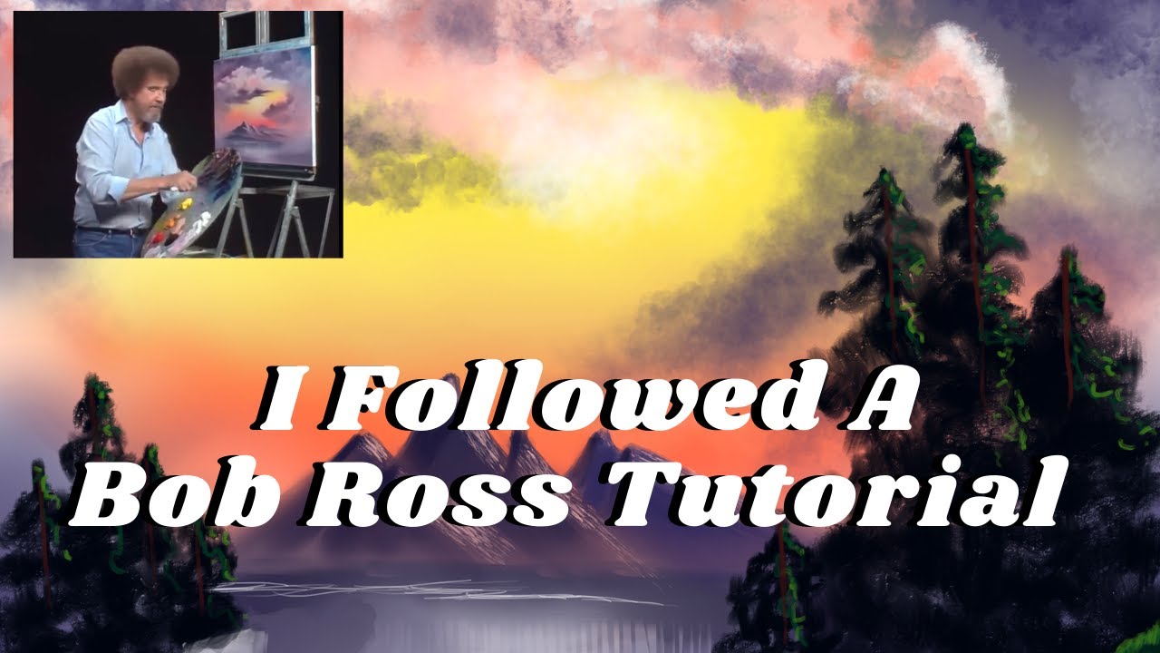 Digital Artist Follows A Bob Ross Tutorial (Procreate)