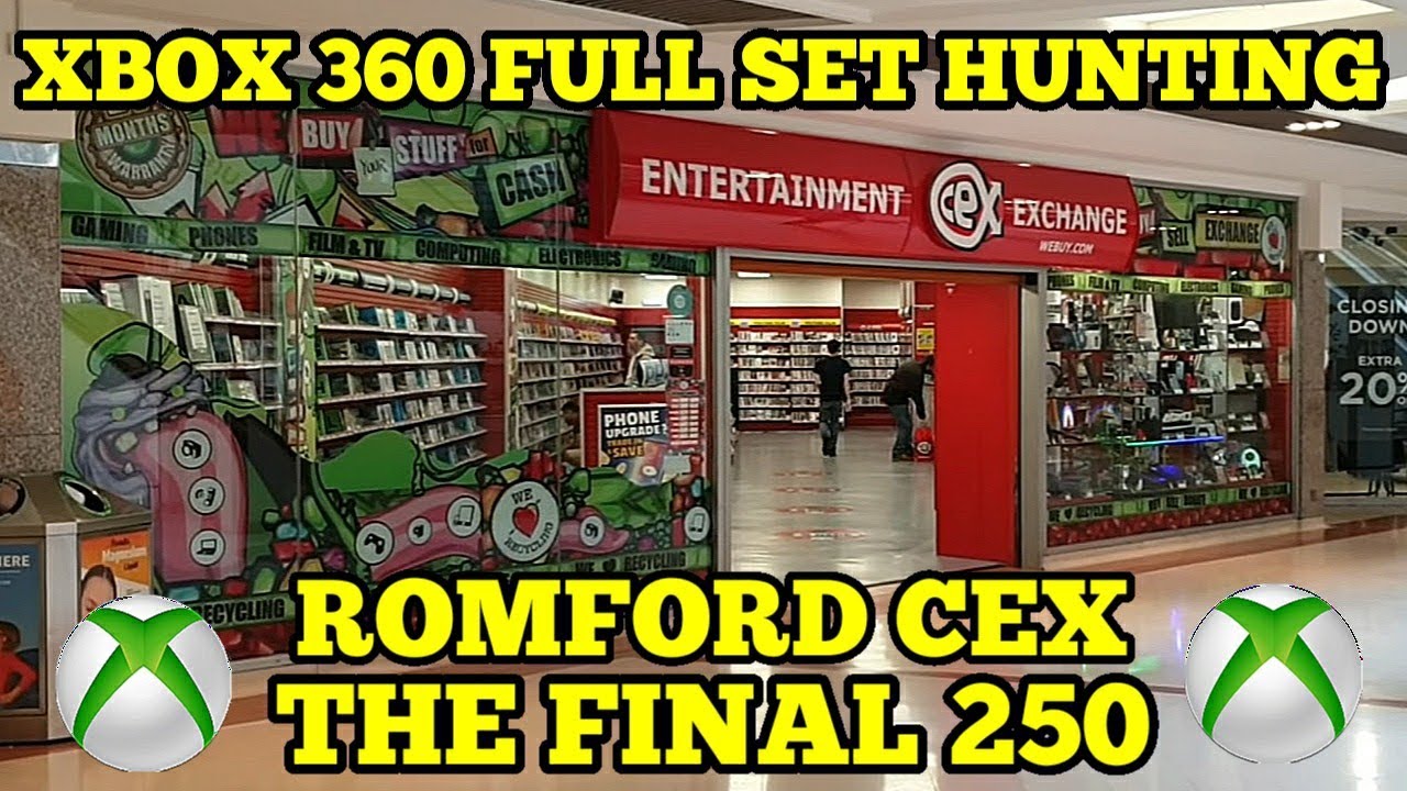 Romford CEX, My first ever visit! The final 250, Xbox 360 full set video game hunting!