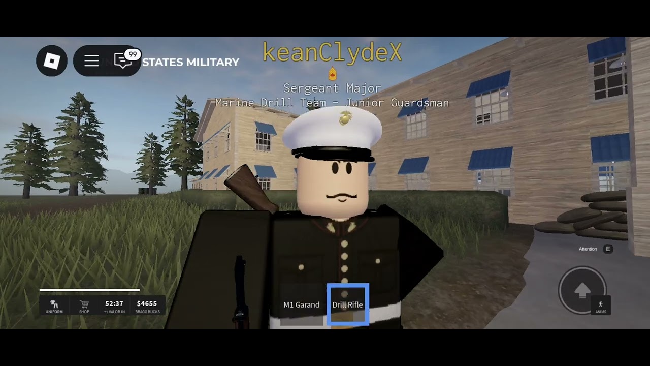 Marine Drill Team [ROBLOX] #roblox #lifeisroblox #gaming #marinedrillteam #fortbragg #ww2games