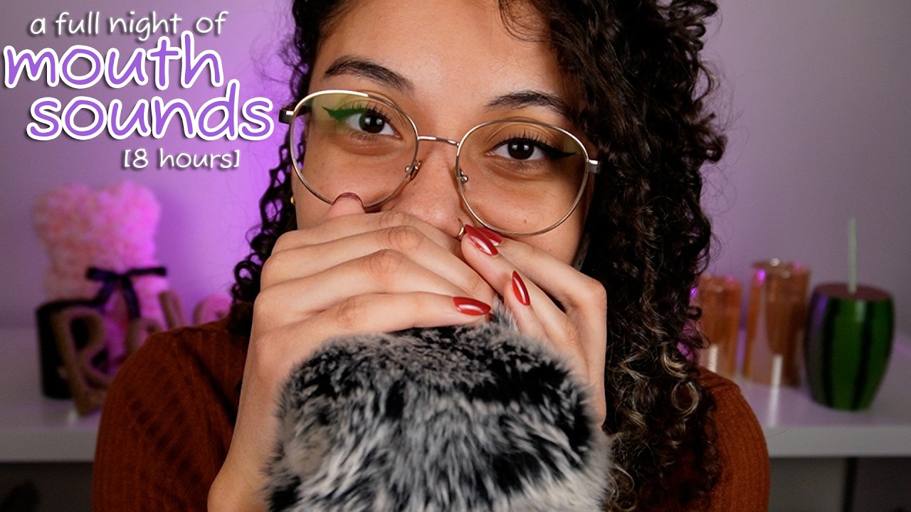 [8 HOURS] of Intense Wet Mouth Sounds & Inaudible Whispers (ASMR all night long) 😴