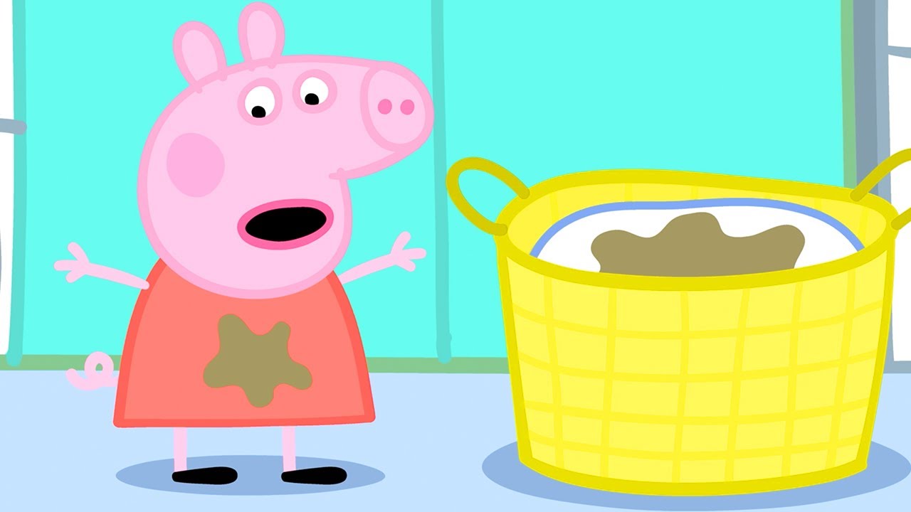 小猪佩奇 | 第三季 第10集 「 洗衣服 」 粉红猪小妹 | 佩佩猪 |Peppa Pig Chinese |动画