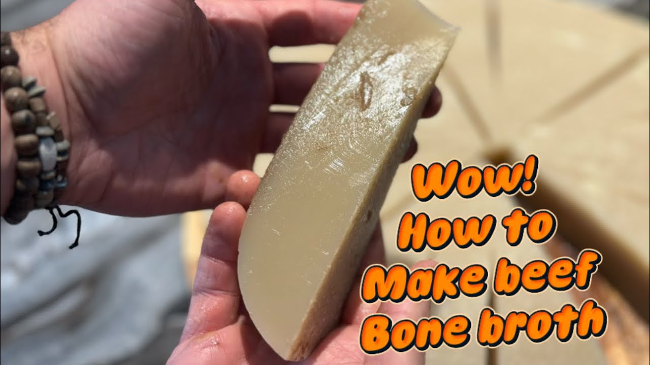How to make beef bone broth from beef marrow bones.