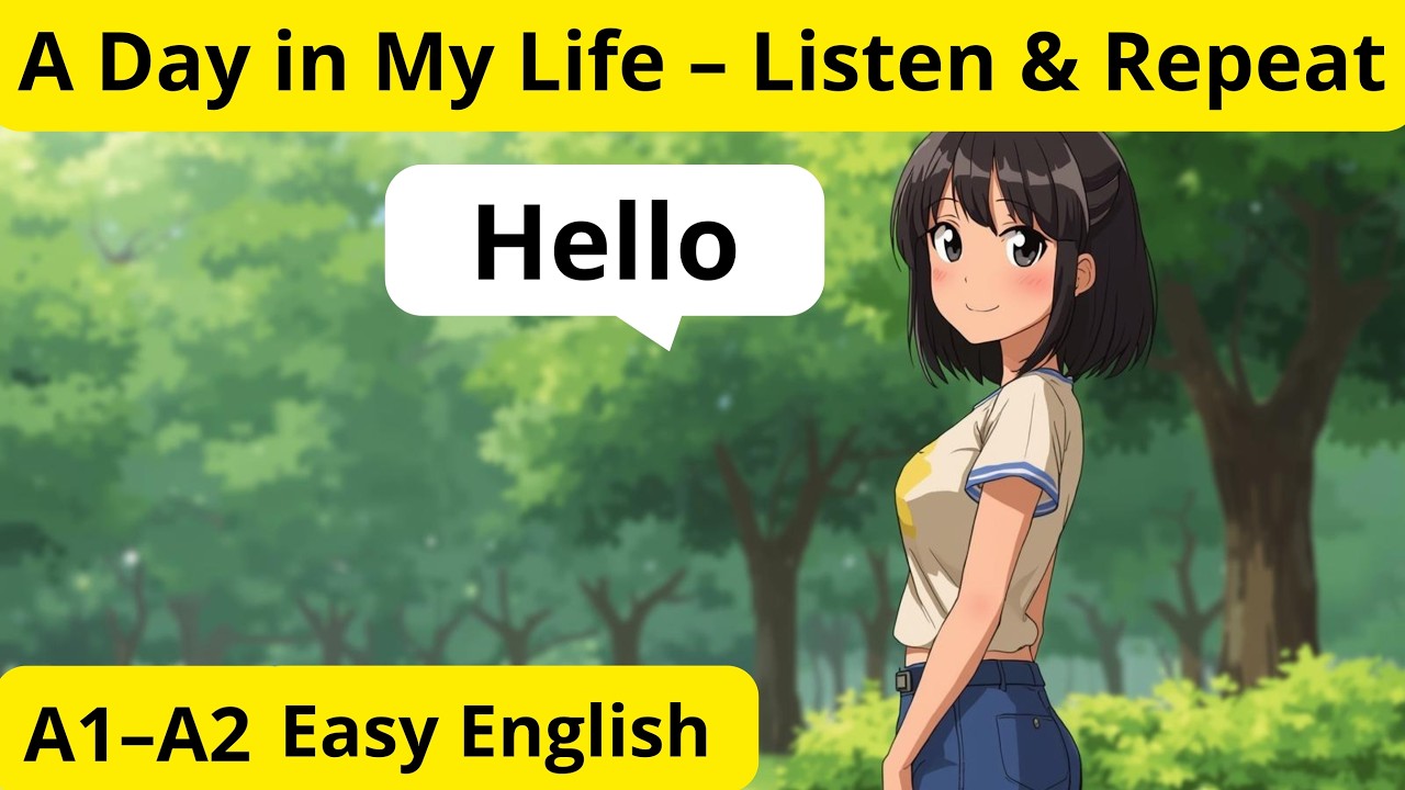 English Listening Practice for Beginners | A Day in My Life (A1–A2)