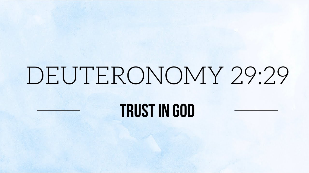 Deuteronomy 29:29