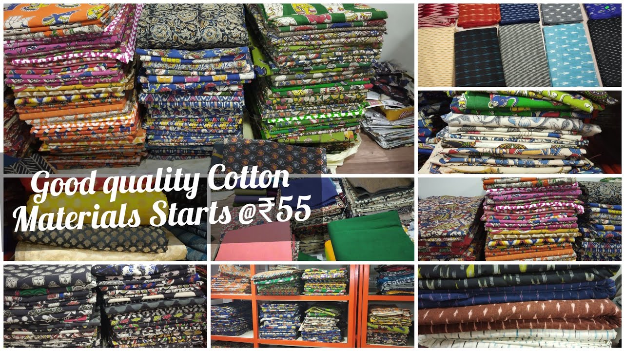 Cotton Material starts @55/Where to get Good Quantity of Cotton fabric & Running Materials
