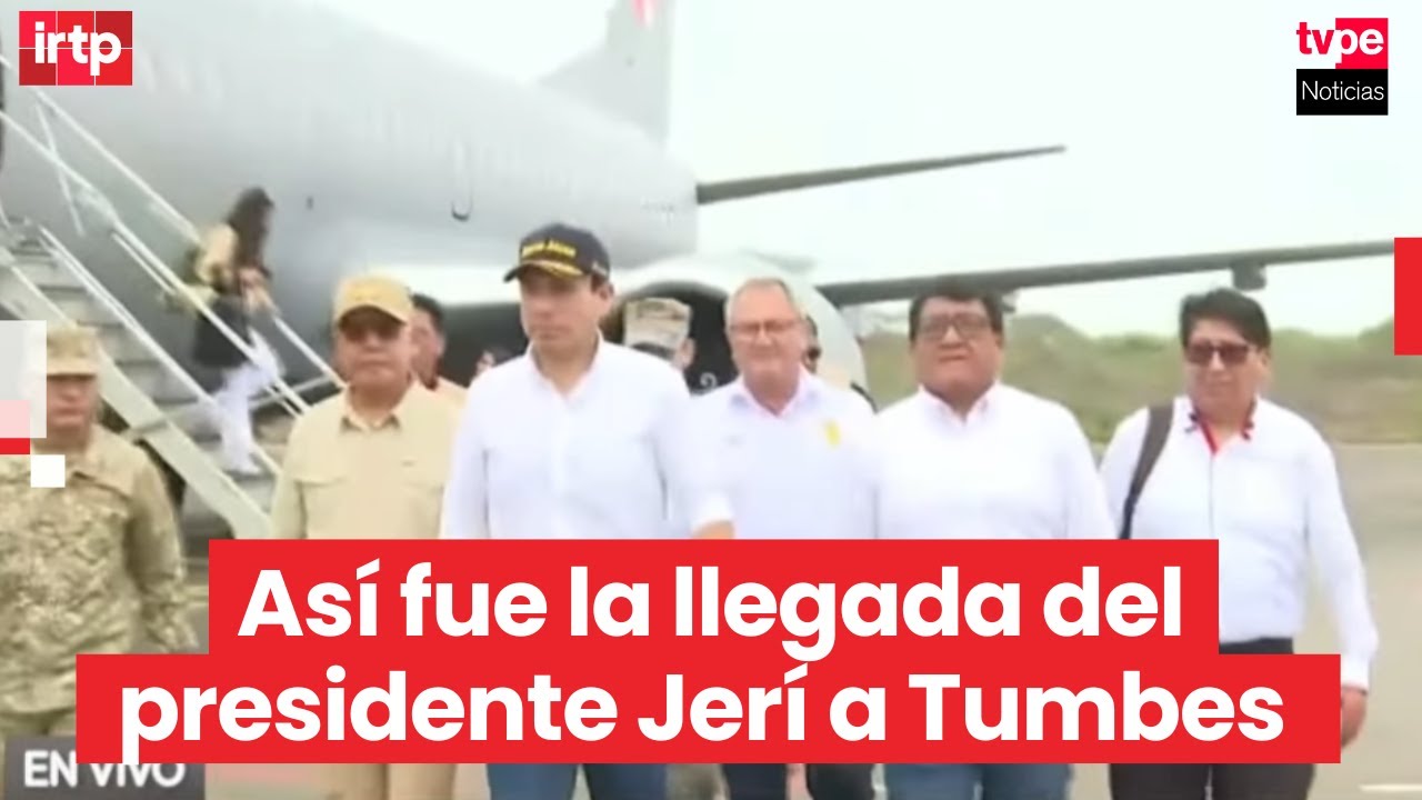 Presidente Jerí llega a Tumbes para cumplir agenda oficial
